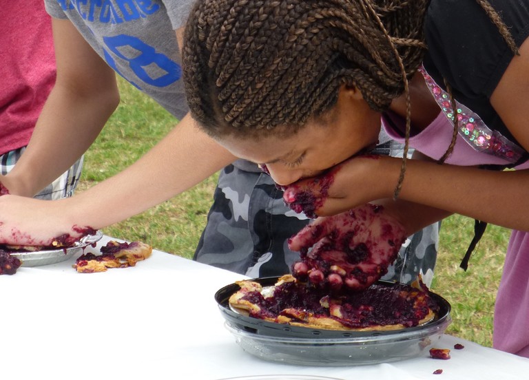 Blueberry Pie Eating